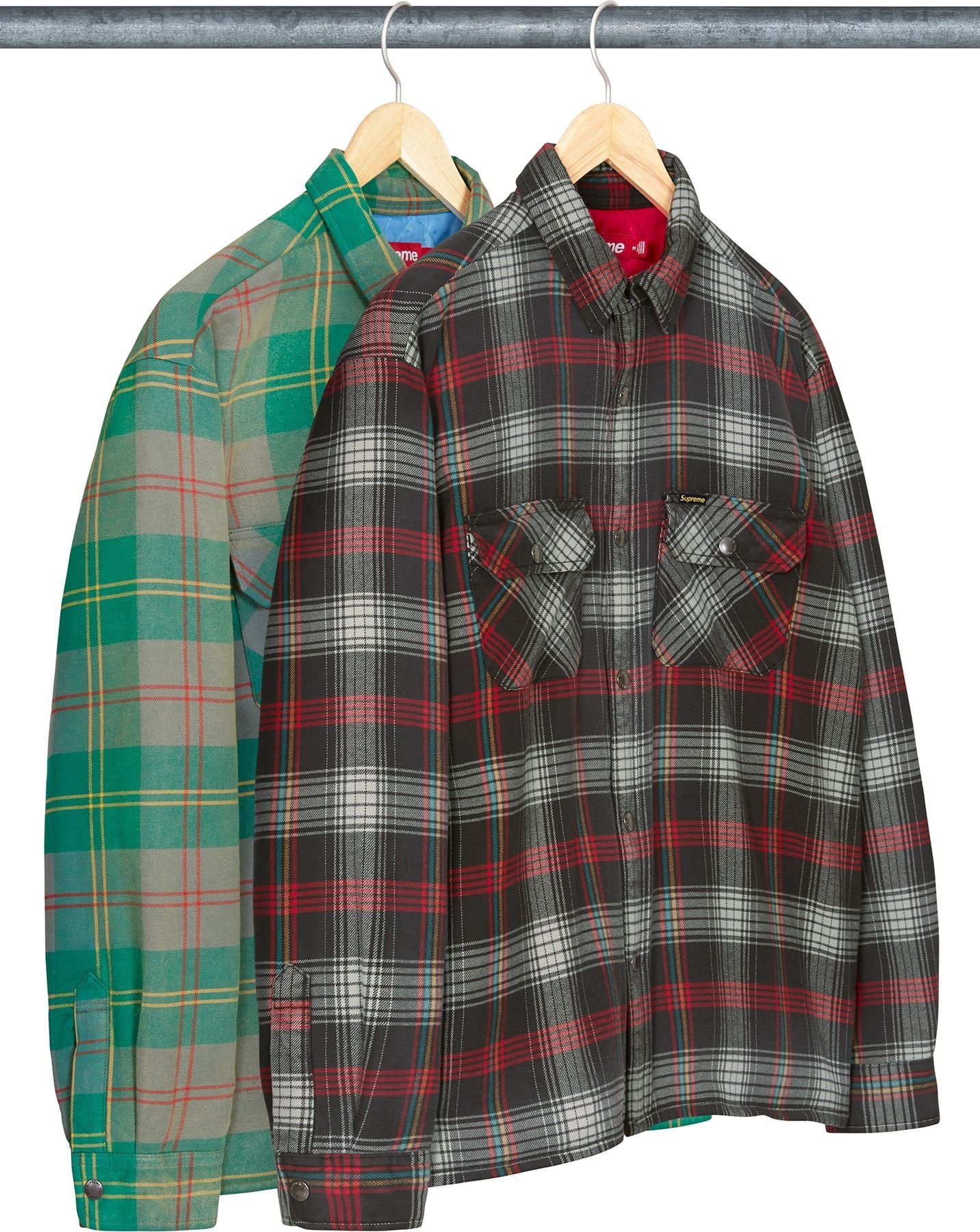 Quilted Lined Flannel Snap Shirt